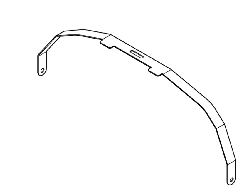 E-Z-GO RXV Metal Battery Over The Top Hold Down Bar