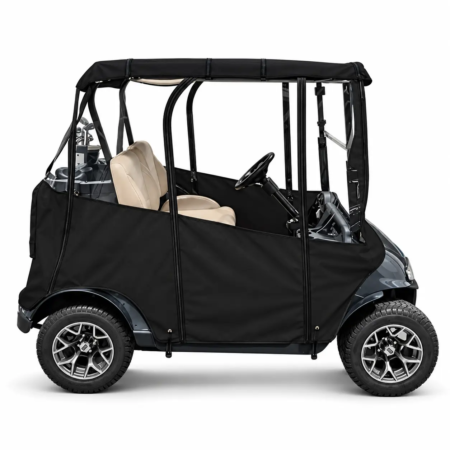 Black-Enclosed Golf Cart Product Profile